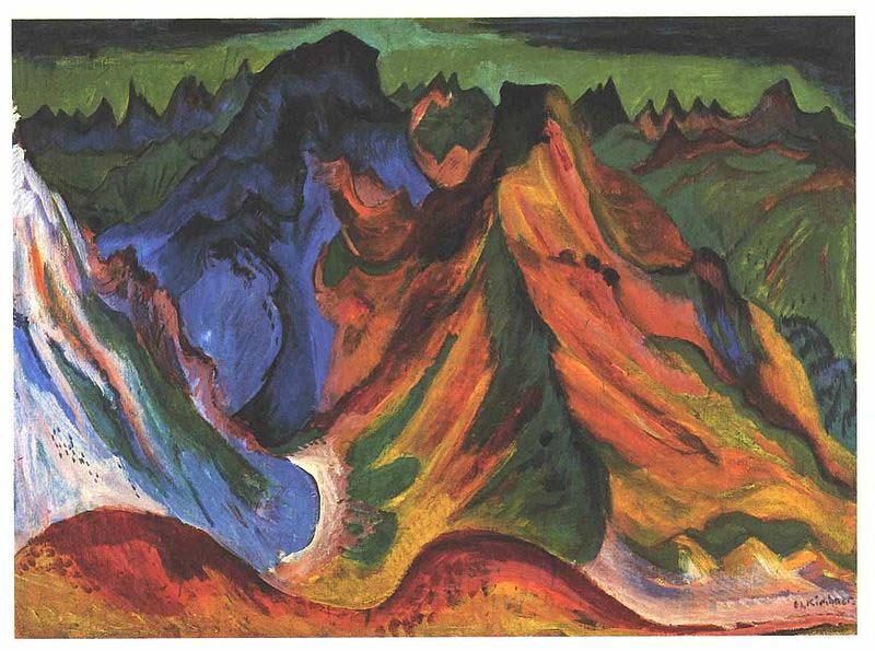 Ernst Ludwig Kirchner The mountain oil painting image